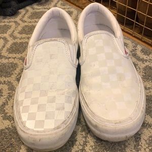 White checkered vans ❗️SOLD❗️